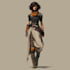 draw a sci fi character concept in fantasy sci fi art