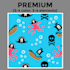 make seamless pattern designs for babies, and  children