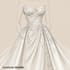 create luxury bridal gown design and fashion illustration