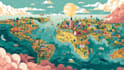 map illustration vector illustration vector map