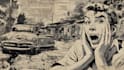 draw old retro distressed comic illustration
