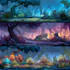 make a 2d game environment background art