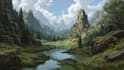 design detailed fantasy landscapes and environments