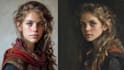 paint a realistic or fantasy portrait