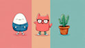 draw cute, simple and funny cartoon