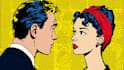 draw a retro pop art roy lichtenstein style
