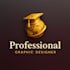 black and golden logo design