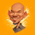 draw artistic big head cartoon caricatures