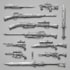 design creative concept art of weapons and items