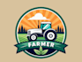 create a unique and vintage farm logo design