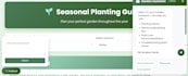 design interactive seasonal plant guide website