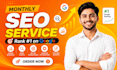 monthly SEO service with onpage and off page optimization