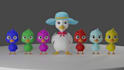 create custom stylized 3d cartoon character for games, animation or 3d printing