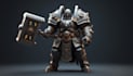 sculpt 3d character model, warhammer for 3d printing 3d dnd model