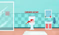 create a funny animated christmas greeting with santa