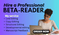 edit your book, novel, or manuscript professionally