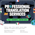 translate any language manually and professionally