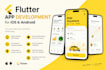 develop flutter mobile apps for ios and android