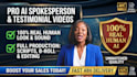 create professional ai spokesperson testimonial videos