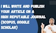 write and publish article in google scholar peer reviewed journal