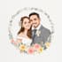 draw couple and wedding portrait illustration