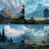draw fantasy landscape illustrations