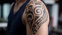 create a professional tribal tattoo design