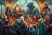 create custom dnd party character illustrations