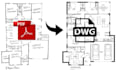 do autocad 2d drafting and PDF dwg conversion