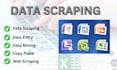 do web scraping, data extraction, data mining