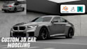 do unique 3d car modeling, car rendering, fivem car, gta v for game and printing
