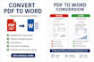 convert PDF to word and format documents professionally