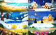 draw detailed scenery and landscape illustration