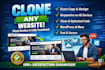 clone website,copy,migrate,site transfer and duplicate webite