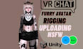 make a unique vrchat avatar 3d model vtuber furry avatar