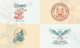 draw logo vintage, retro, badge, business, company high quality