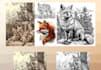 create high quality kitsune fox logo