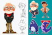 design a cartoon character