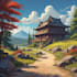 draw anime background art illustration for vtuber stream