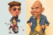 draw cartoons and caricatures
