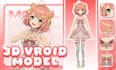 create 3d character models for vtuber, vrchat avatar, vroid and 3d rigging