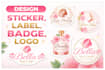 design sticker, label, badge, logo