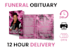 design a unique trifold obituary and funeral program