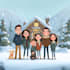 create new year and christmas character art