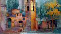 draw original watercolor landscape or architecture art