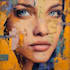 paint expressive colorful abstract portraits