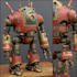 custom futuristic mecha robot character art