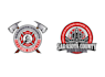 design modern fire fighter logo