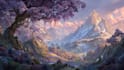 create stunning fantasy background and scenery illustration