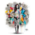 create high quality stencil art in graffiti style